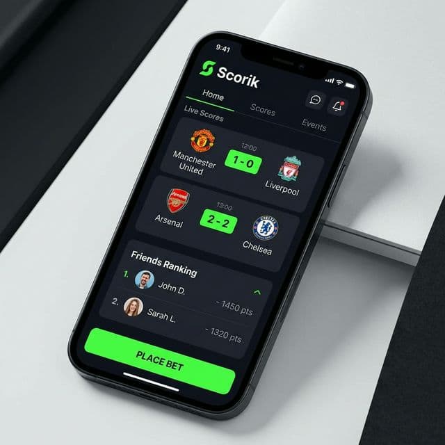 Scorik App Mockup